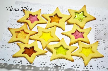 Galletas de estrella vidriadas