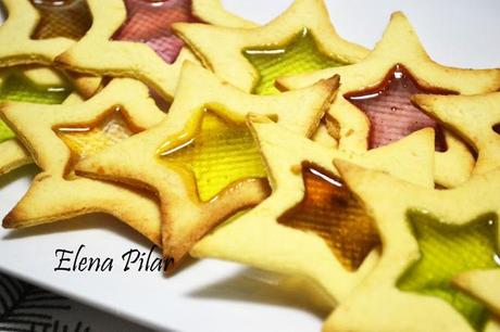Galletas de estrella vidriadas