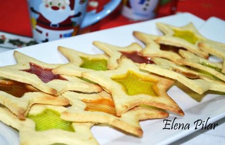 Galletas de estrella vidriadas
