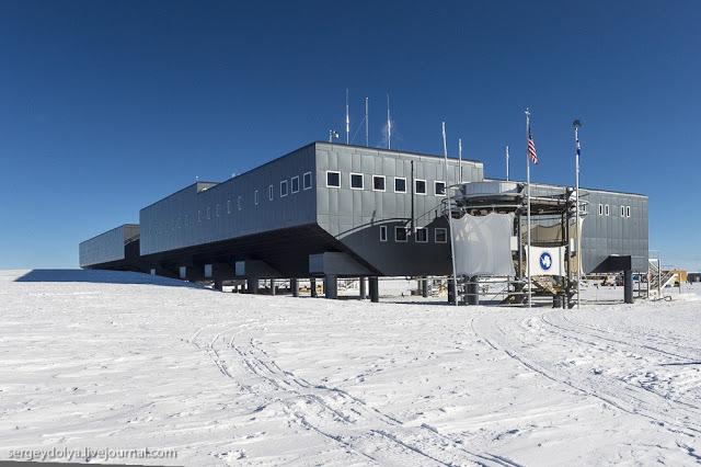 La estación antártica Amudsen-Scott vista por dentro