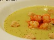 Vichyssoise aguacate langostinos