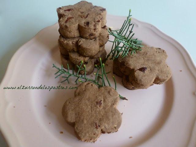 Polvorón de Cacao y Arándanos