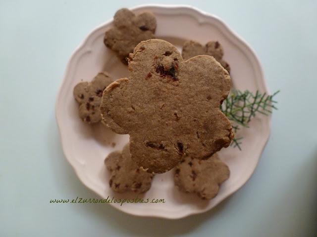 Polvorón de Cacao y Arándanos