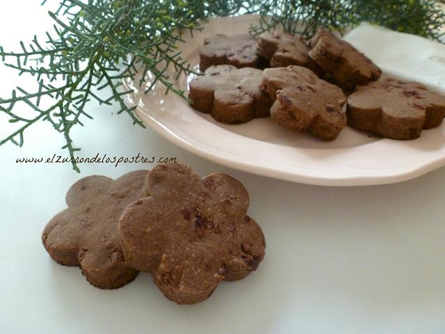 Polvorón de Cacao y Arándanos