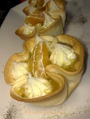 Tartaletas de mandarina y vainilla