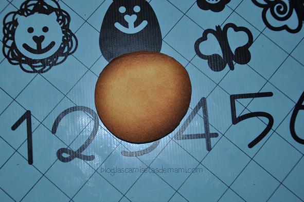 Paso a paso galleta de fondant