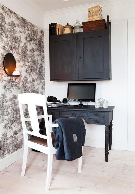 Una vivienda en Suecia, estilo en blanco.