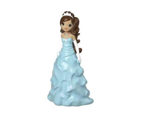 Quinceañera azul 22 cm
