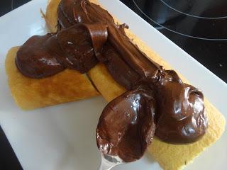 Tronco de Navidad de Turrón y Chocolate