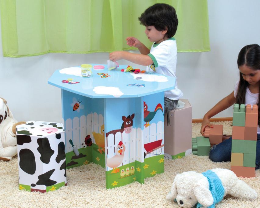 Dcarton - muebles juguetes carton reciclaje ecologico - mueble juvenil - 1