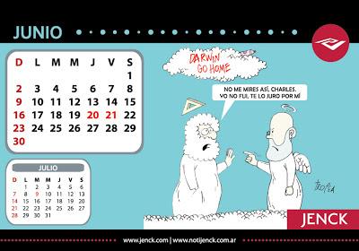 Las viñetas de este blog ilustran el calendario 2013 de la empresa Jenck S.A.