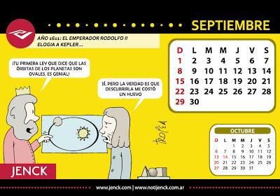 Las viñetas de este blog ilustran el calendario 2013 de la empresa Jenck S.A.