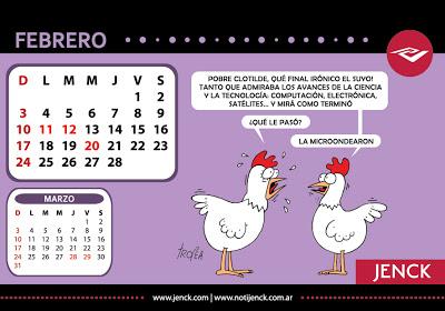 Las viñetas de este blog ilustran el calendario 2013 de la empresa Jenck S.A.