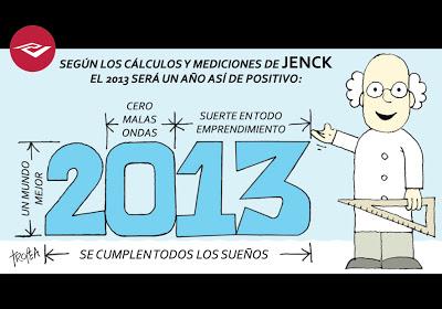 Las viñetas de este blog ilustran el calendario 2013 de la empresa Jenck S.A.