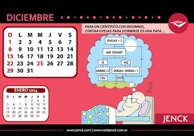 Las viñetas de este blog ilustran el calendario 2013 de la empresa Jenck S.A.