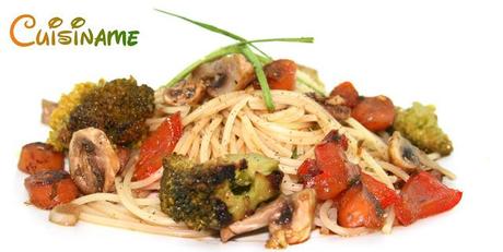 Espaguetis con Verduras al Wok | Recetas Sanas