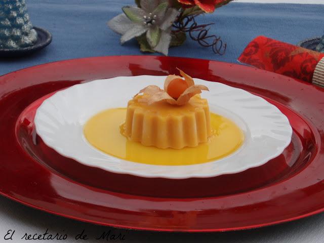 SEMIFRIO DE MANGO CON SALSA DE MARACUYÁ