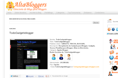 PROMOCIÓN DE BLOG ALTABLOGGERS