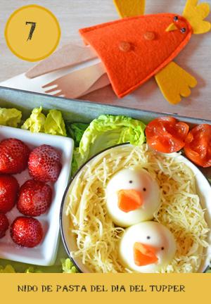 Nido de pasta en tupper