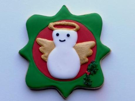 Finished Angel Snowman  Snow Figures Cookie Trio