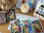 Decorando recortes,libretas momentos felices.