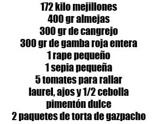 Receta del Gazpacho Marinero