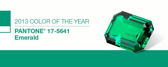 Color of the year 2013: Emerald (Verde esmeralda)