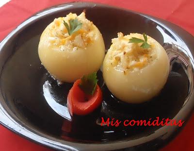 CEBOLLAS RELLENAS DE QUESO A LA ITALIANA