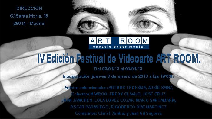 Ausín Sáinz en la IV Edición Festival de Videoarte ART ROOM
