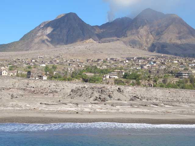 Plymouth en la Isla de Monserrat