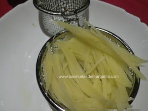 Nido de patatas con Solomillo de Ibérico