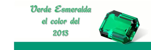 El color del año 2013: verde esmeralda