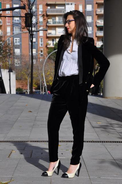Velvet suit