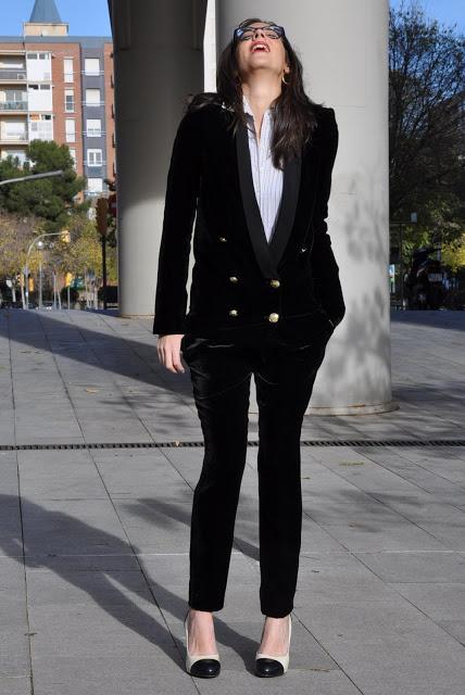 Velvet suit