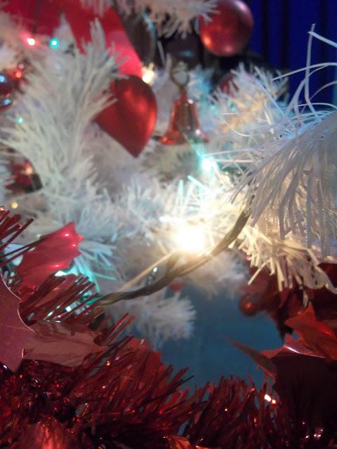 Red flowers in the night