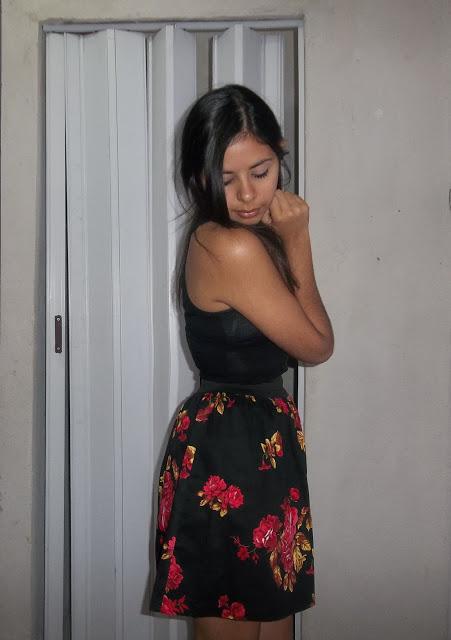 Red flowers in the night