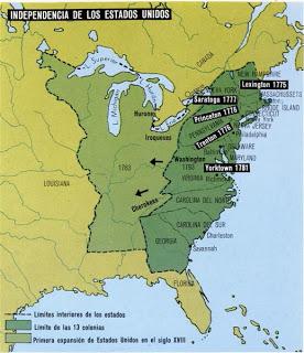 Norteamérica en 1776