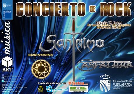 SINESTRESS-CARTEL CONCIERTO FUENLABRADA SINESTRESS: ENTREVISTA A ALEX PENEDO.