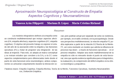 Aproximación Neuropsicológica al constructo de Empatía - Arán y col.