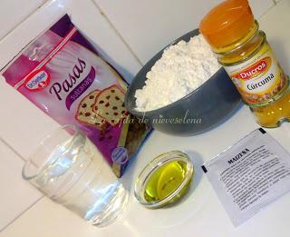 Biscotes de pasas y cúrcuma Biscotes de pasas y cúrcuma