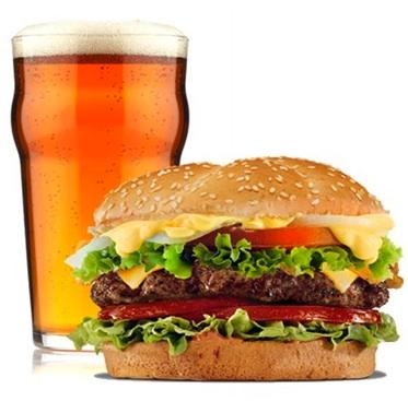 BEBIDAS: ¿con que te ayudas para tragar tus hamburguesas?