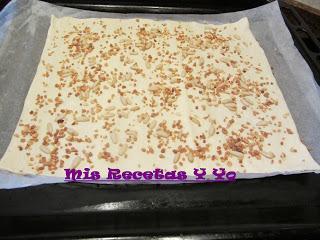 banda de frutos secos relleno