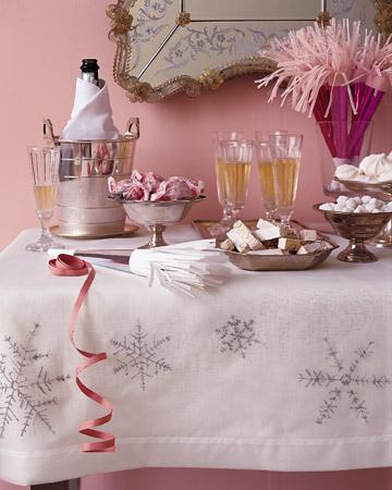 Decorar con copos de nieve