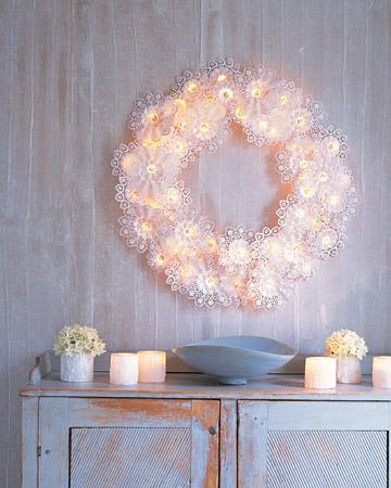 Decorar con copos de nieve