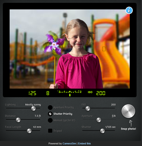Simulador de una SLR digital