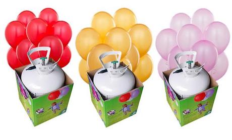 Kits de helio, etiquetas de regalo y unas fotos preciosas helio para inflar globos