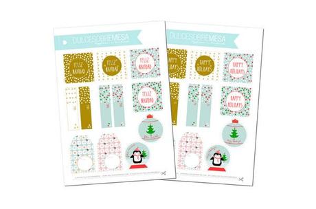 Kits de helio, etiquetas de regalo y unas fotos preciosas etiquetas navidad