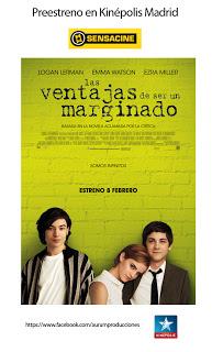 ¿Te gustaría asistir al preestreno de Las ventajas de ser un marginado?