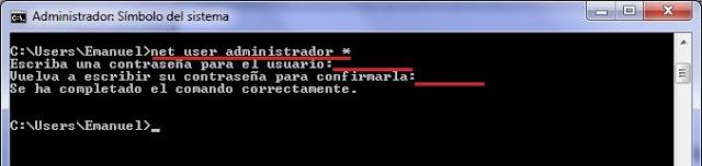 Activa y Desactiva cuentas de usuarios en Windows 7 con un solo comando en CMD