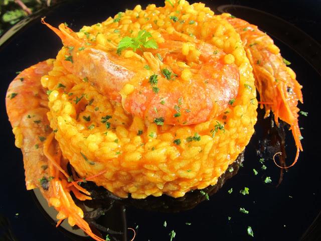 Arroz con gambones